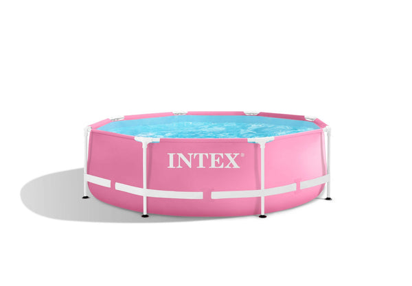 Intex Pink Metal Frame zwembad 244 x 76 cm -