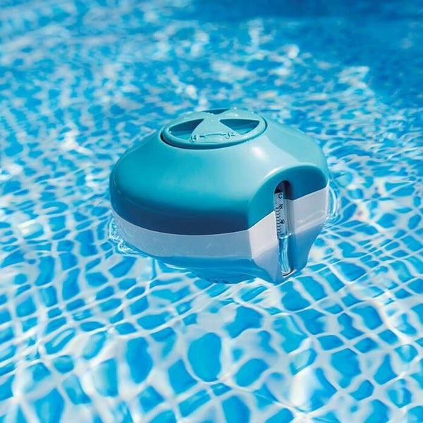 Intex 2-in-1 chloordrijver met thermometer - 