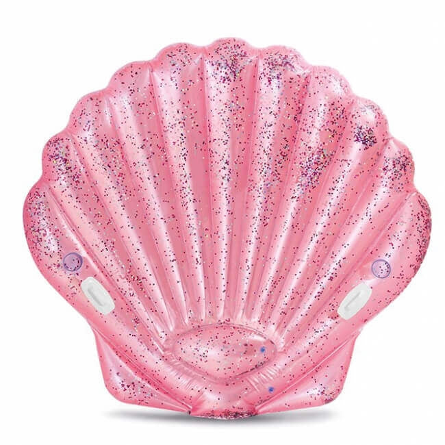 Roze zeeschelp luchtbed