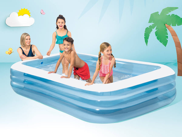 Opblaasbaar zwembad Family Pool - blauw - 