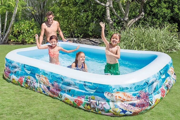 Groot opblaaszwembad Tropical Reef