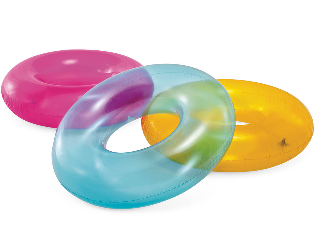 Transparant gekleurde Zwemband-Roze