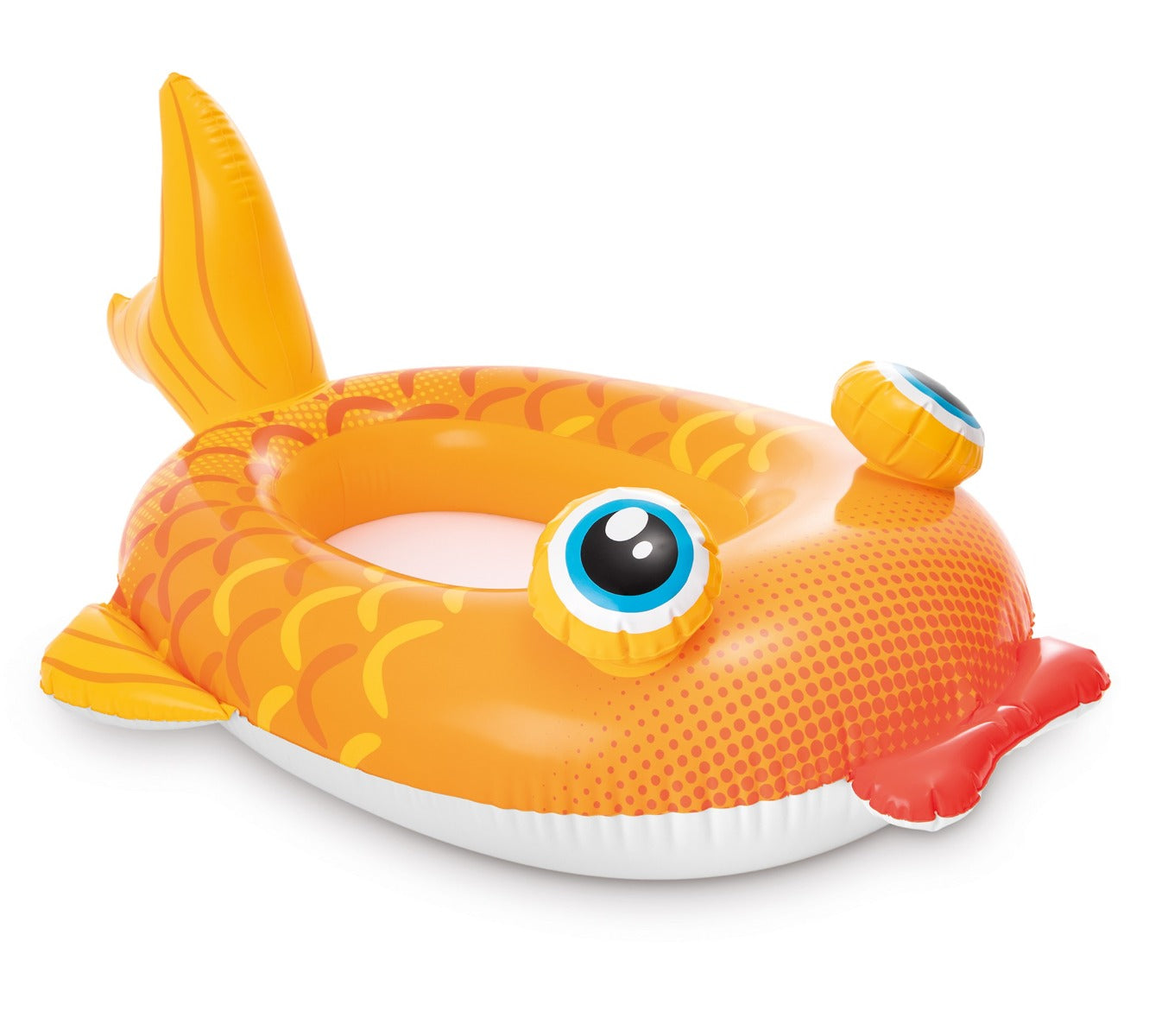 Intex zwembad kinderbootje-vis-geel