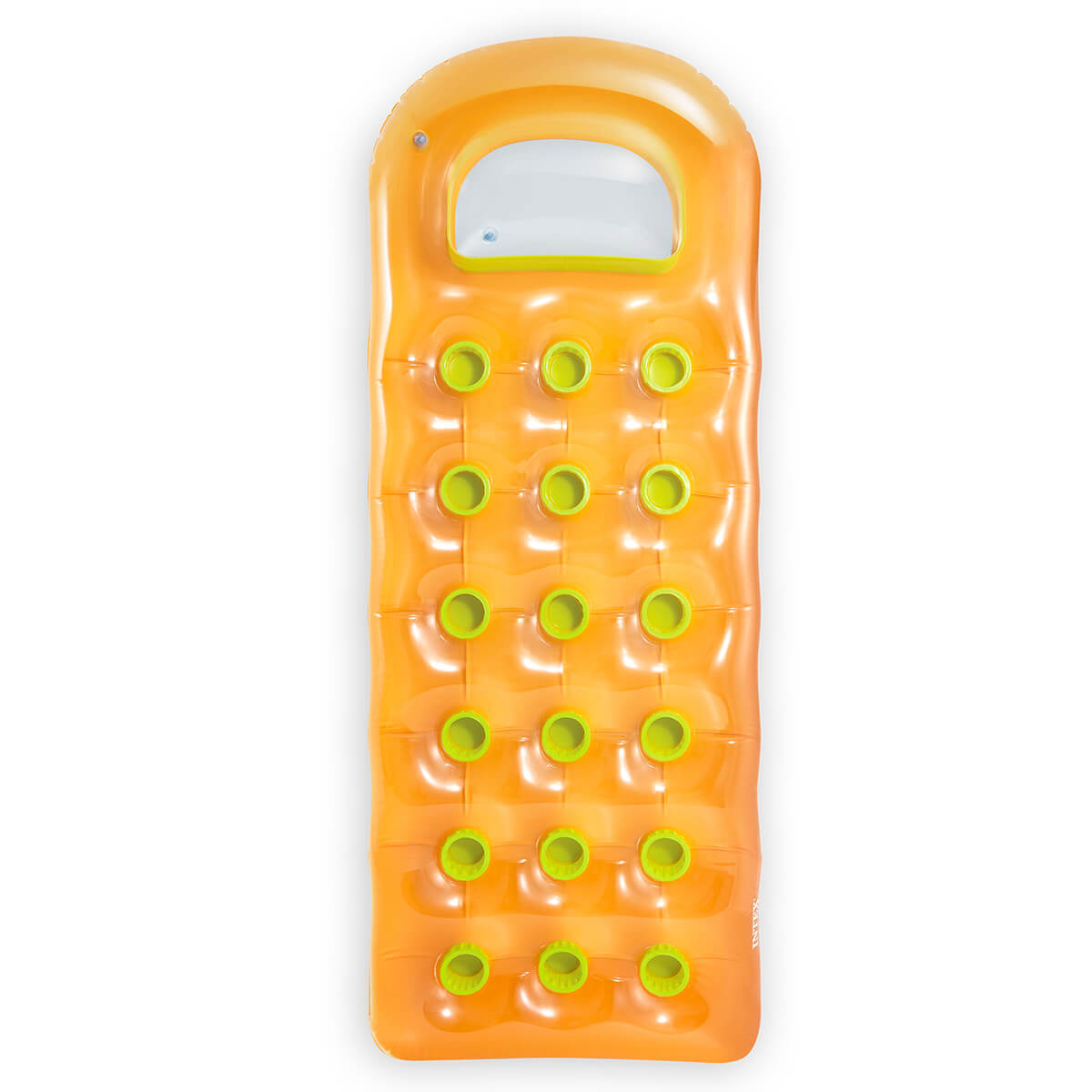 Gekleurd luchtbed met venster - oranje