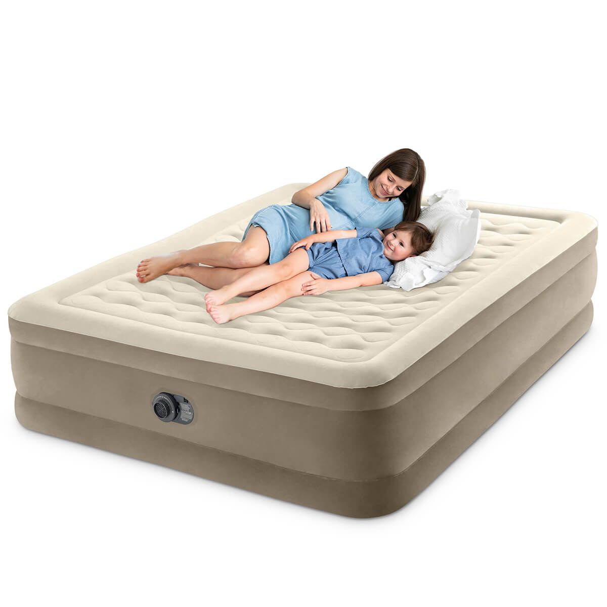 Intex Queen Ultra Plush luchtbed - tweepersoons (met ingebouwde pomp)