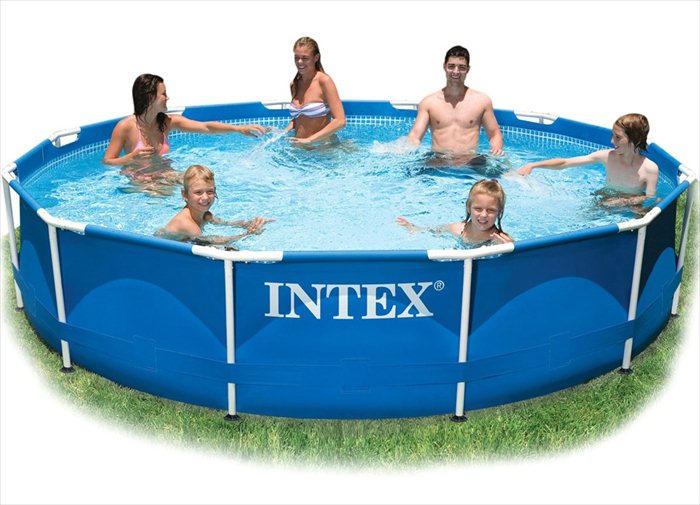 Intex Metal Frame zwembad 366 x 76 cm-Zonder filterpomp